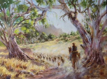  RAWNSLEY MUSTER - South Australia - oil - 88x68cm 