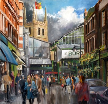  PARK STREET - Borough Market, London - Oil on canvas - 50x50cm - SOLD 